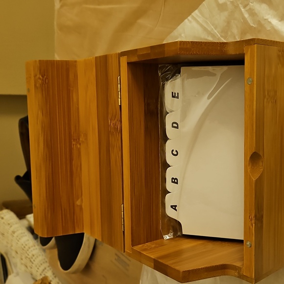 POTTERY BARN Recipe Box W/ Dividers. NWOT - Picture 6 of 11